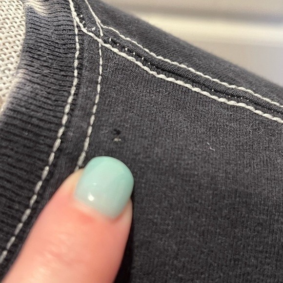 Rugrats Long Sleeve T-Shirt Black and White Bleach Dye Front and Back Graphics - Picture 7 of 9